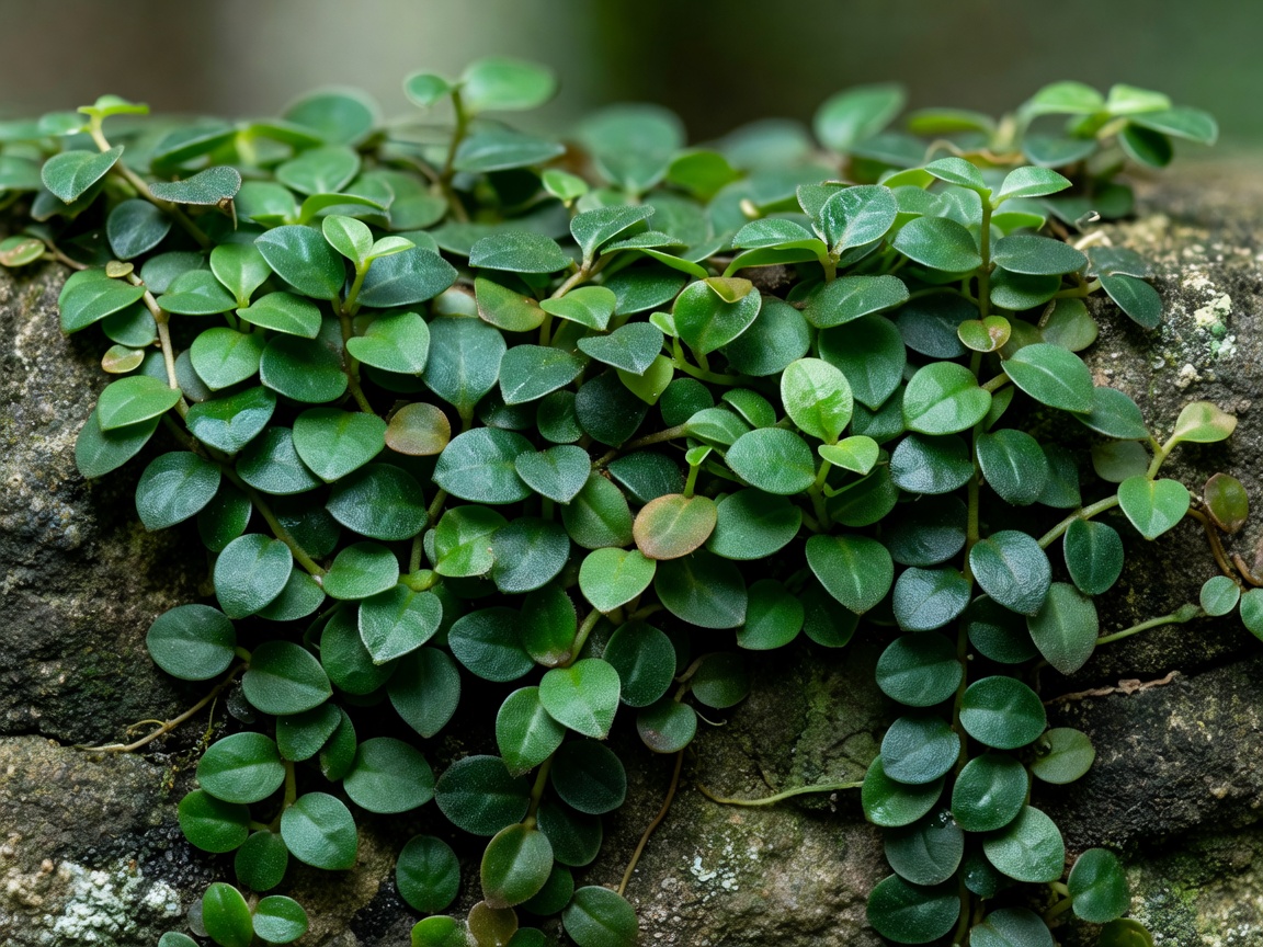 Dwarf creeping fig with miniature emerald leaves
