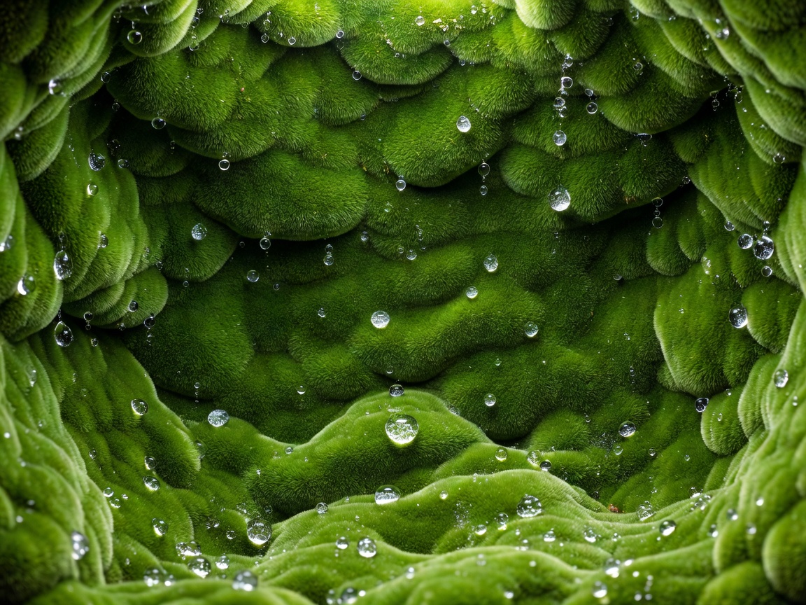 MossPod Day 20: Lush velvet emerald canopy and droplet condensation